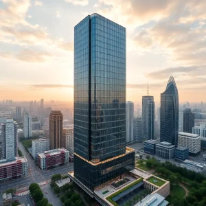 Architectural rendering of a new skyscraper in Long Island City