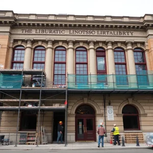 Renovation work on Pasadena's Central Library