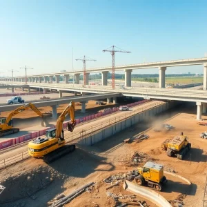 Construction progress on the Central Susquehanna Valley Thruway