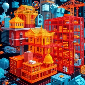 Visual representation of data management challenges in AECO.