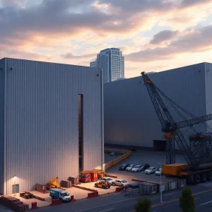 Construction of Joyce Kilmer Logistics Center in New Brunswick, NJ