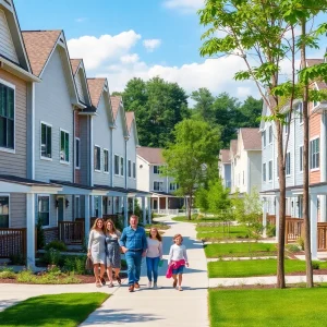 Modern build-to-rent community with amenities
