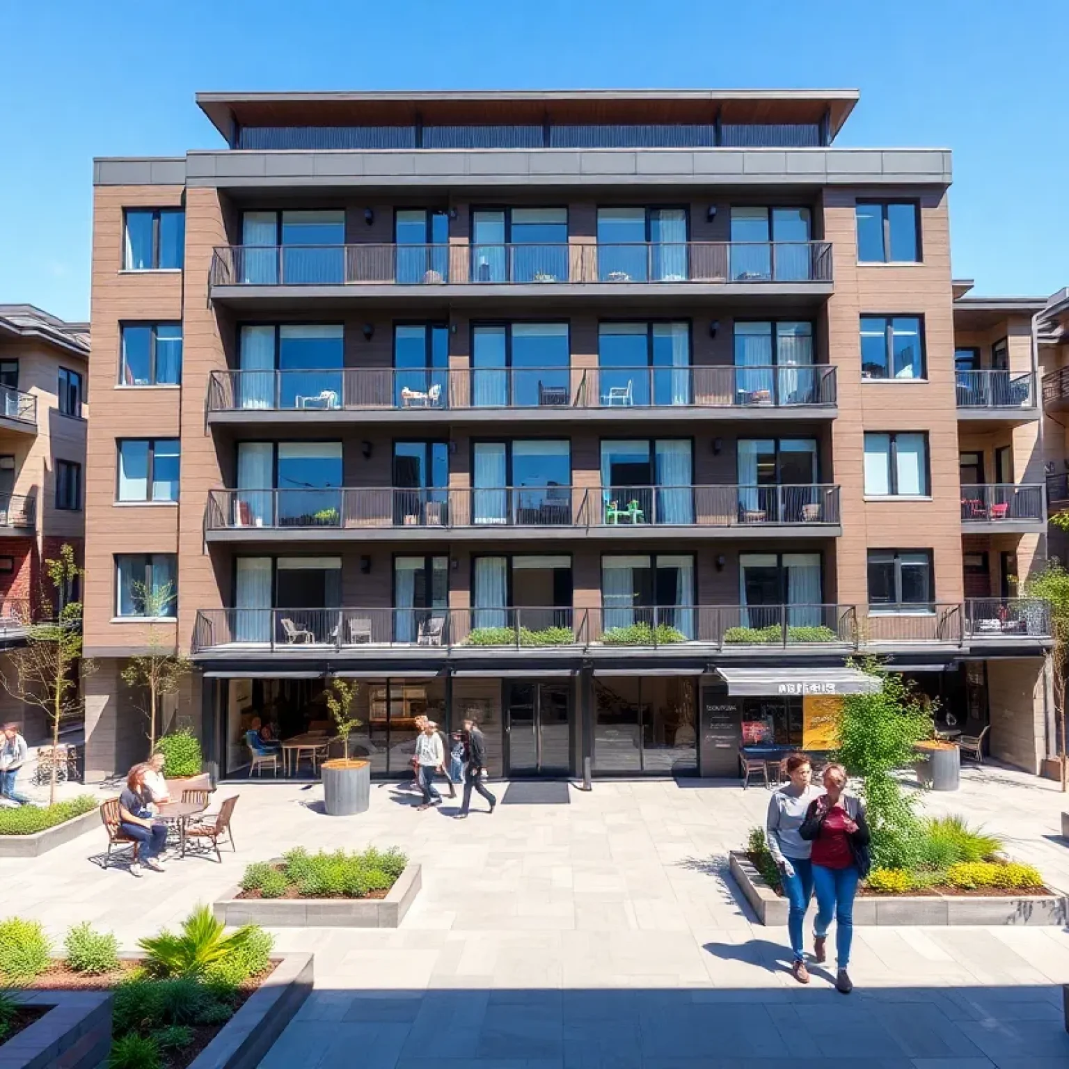 Rendering of the mixed-use development 57 Main in Marlborough