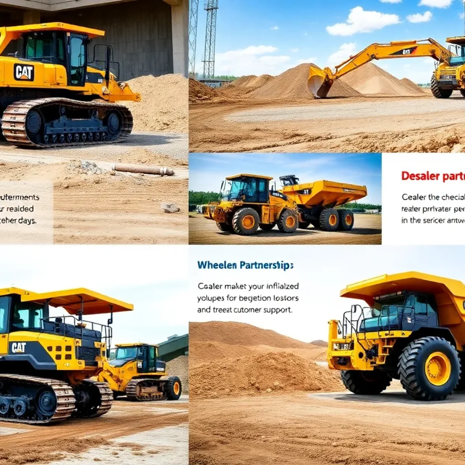 Terramac heavy equipment in a construction site with dealers