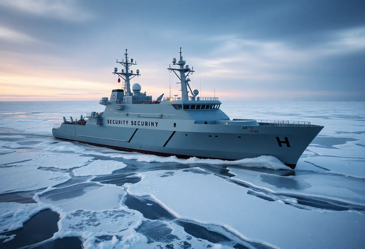Concept image of an Arctic Security Cutter designed for U.S. Coast Guard operations
