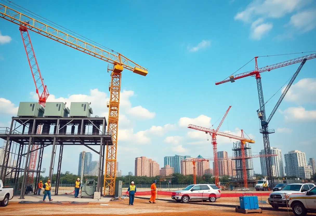 Construction of electrical substations in Atlanta