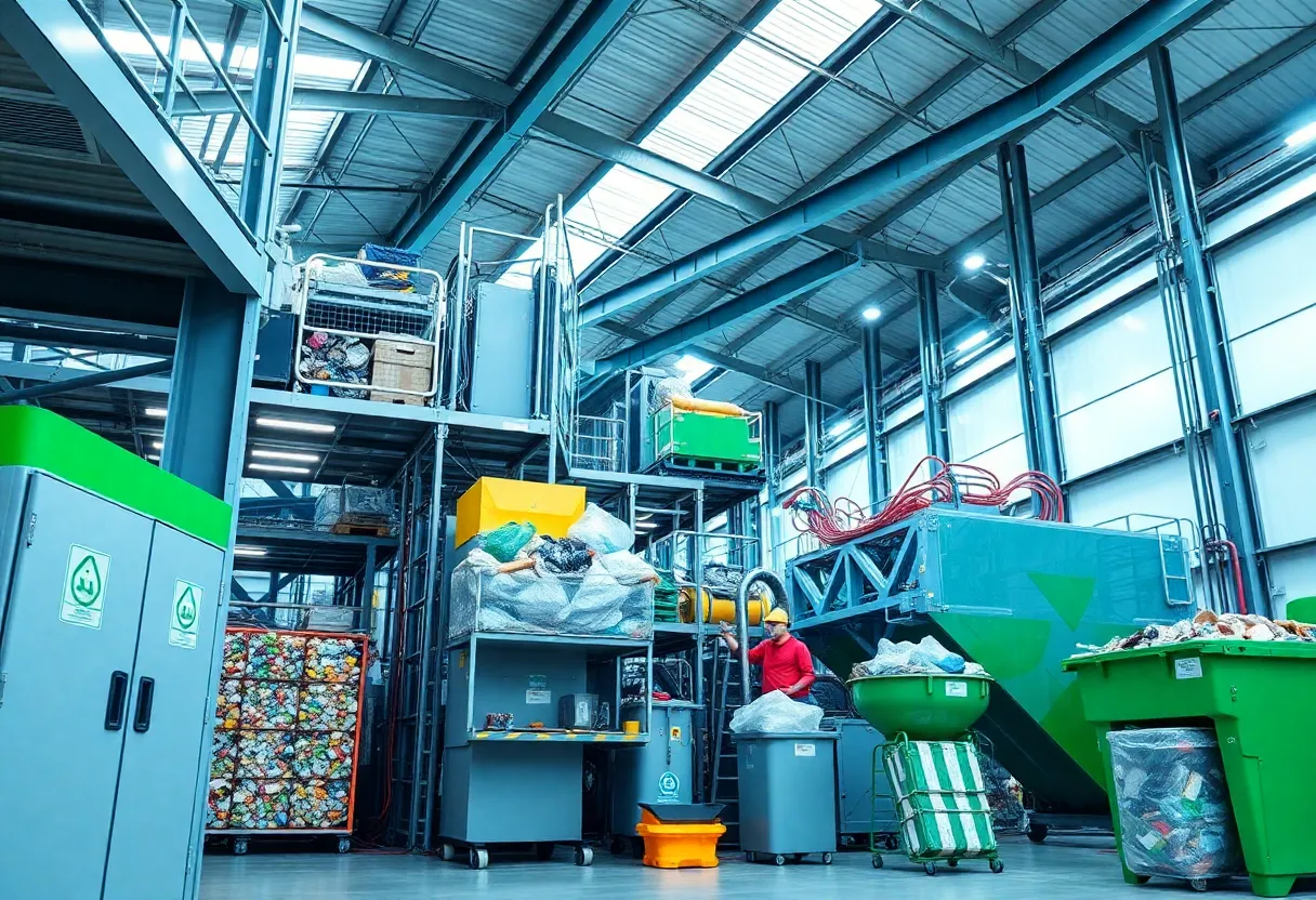Balcones Recycling Facility with eco-friendly design and modern sorting technology