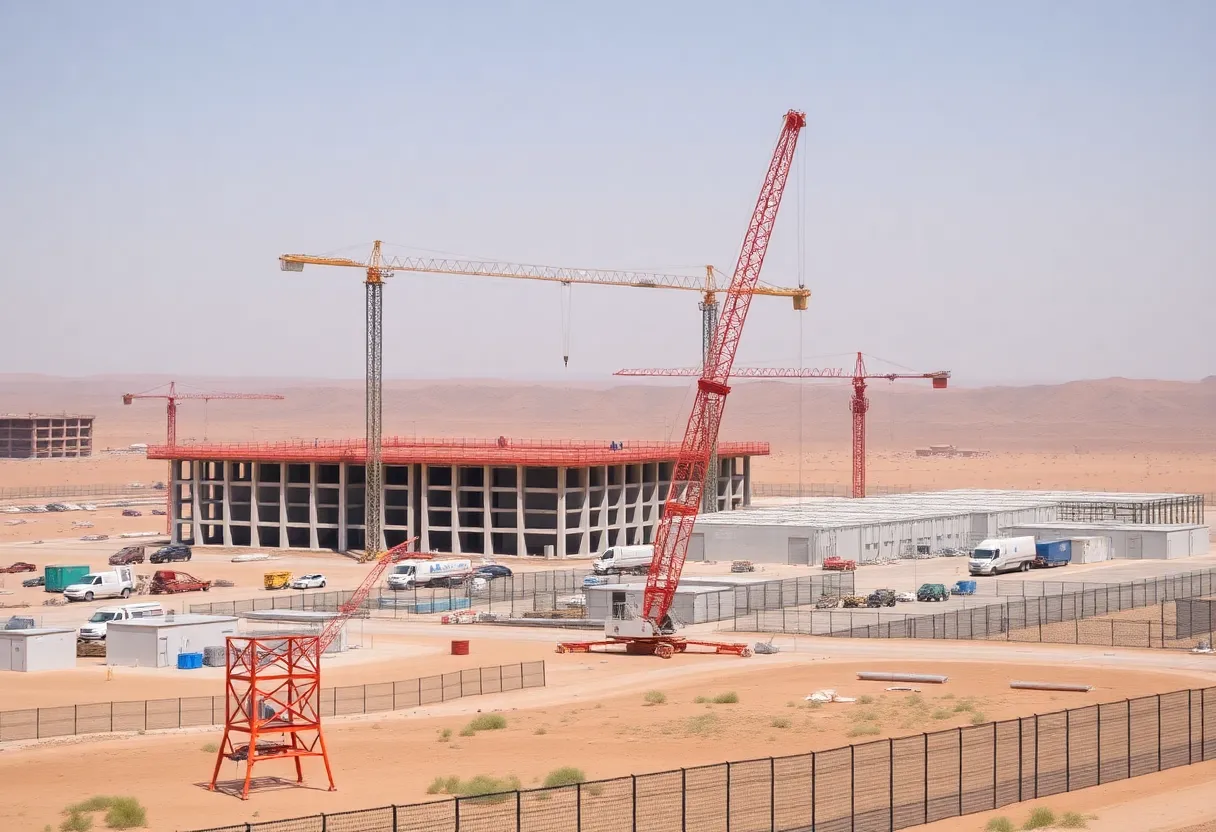 Construction of new migrant detention centers at Texas border