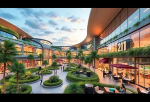 Render of the Retail Galleria expansion in Naples
