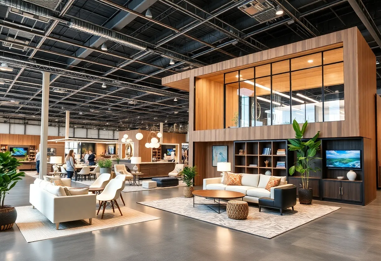 Renovated exhibition space at the High Point Furniture Market