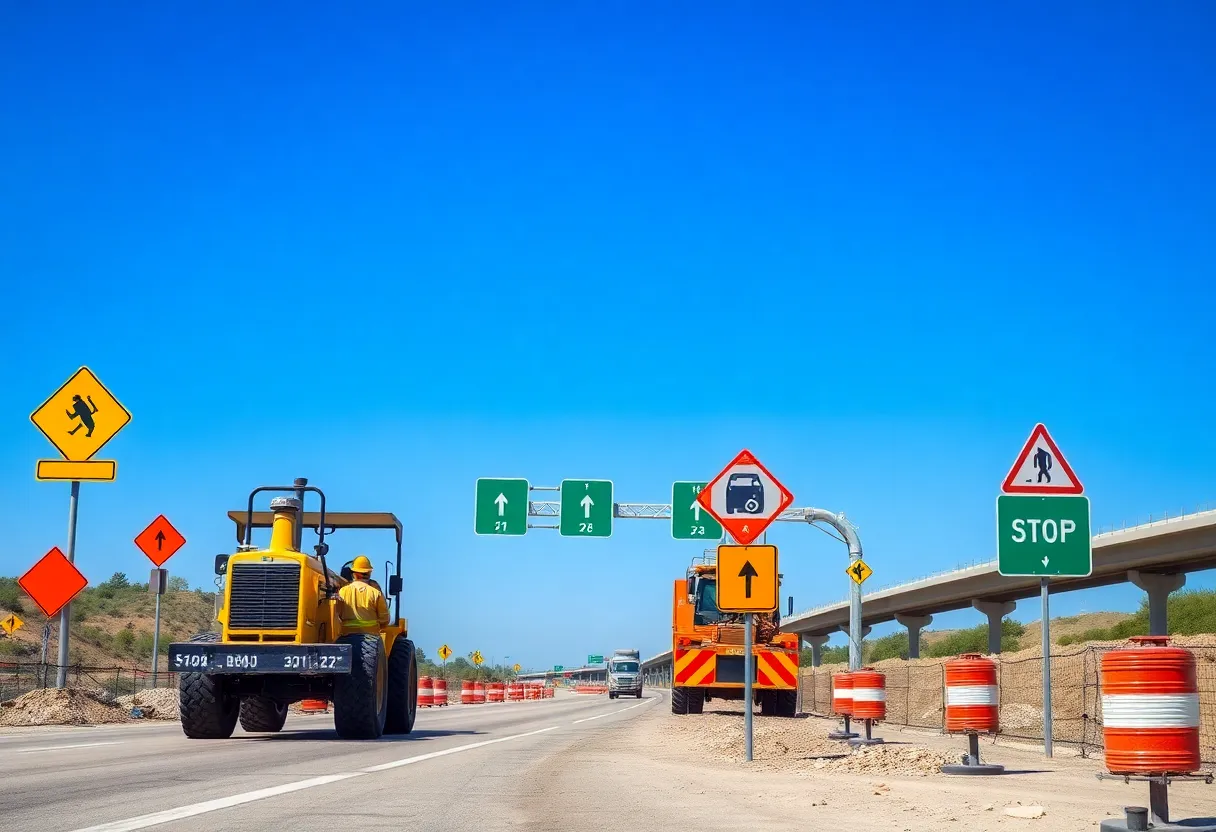 Construction site on Highway 29 in North Escambia, Florida
