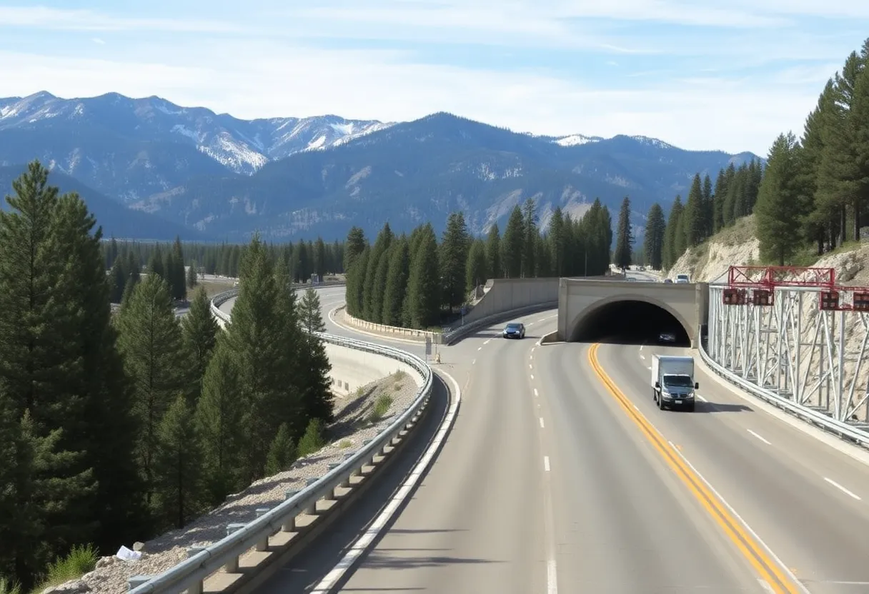 Completed tunnel repairs on Highway 89 in Lake Tahoe