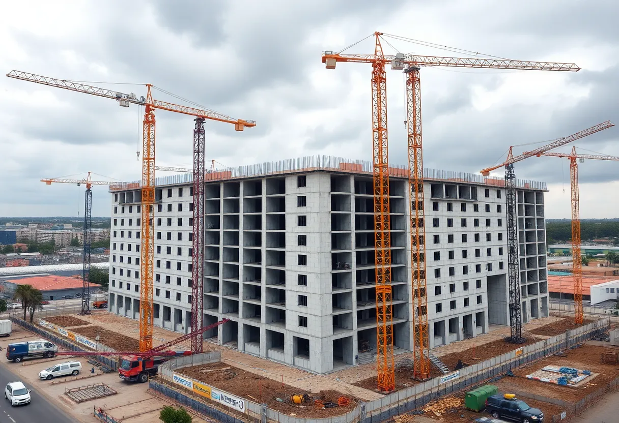 Construction site of Ireland's National Children's Hospital