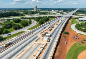Construction of the Rosalind Parkway in Jacksonville, Florida