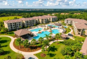Klara at Clermont, a multifamily community with pools and fitness centers.