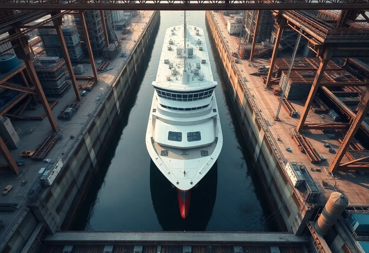 Overview of shipyard expansion in Mobile, Alabama