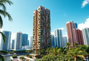 Oceanika tower exterior in Miami
