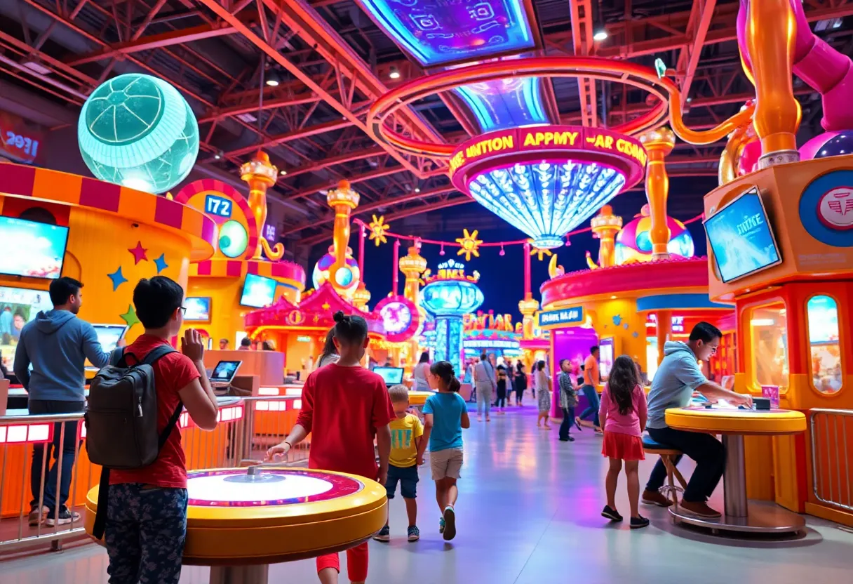 Concept art of Orlando amusement park extension featuring new attractions