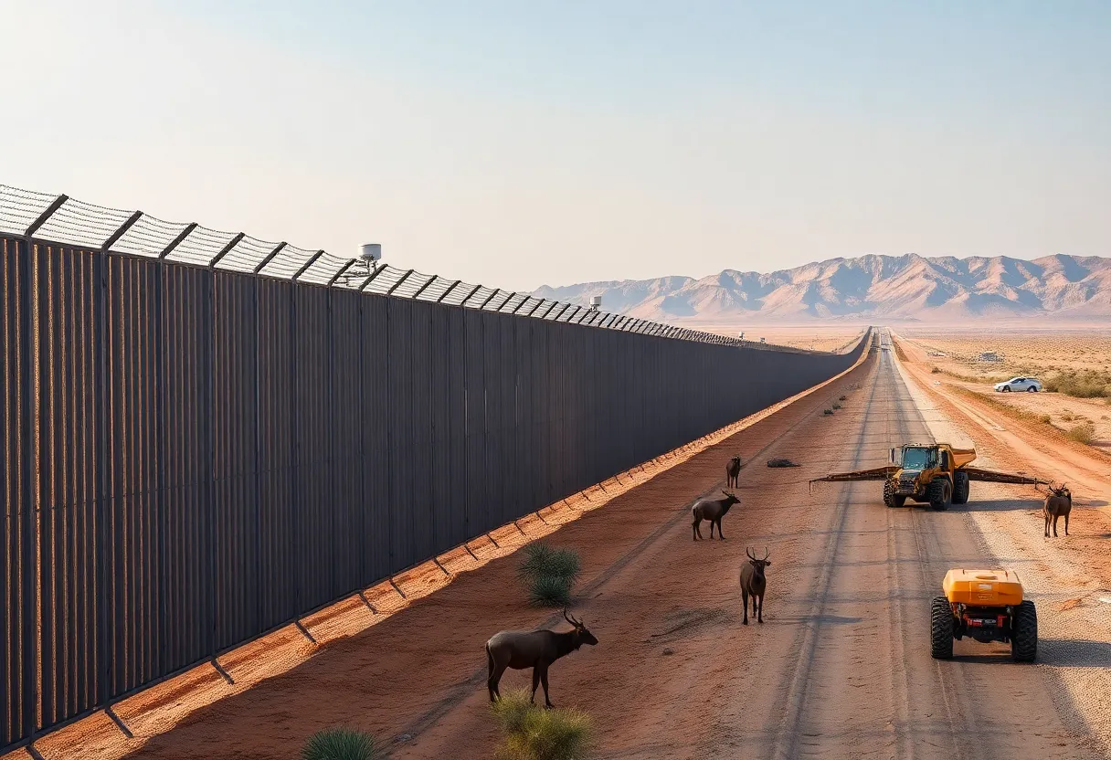 Construction of a smart wall for border security