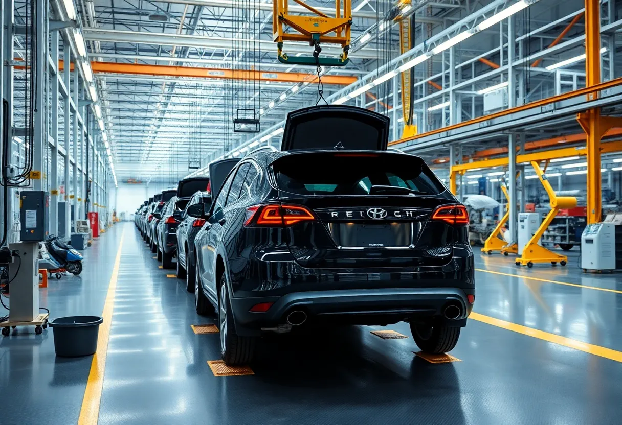 Automotive manufacturing facility under construction for Stellantis investment
