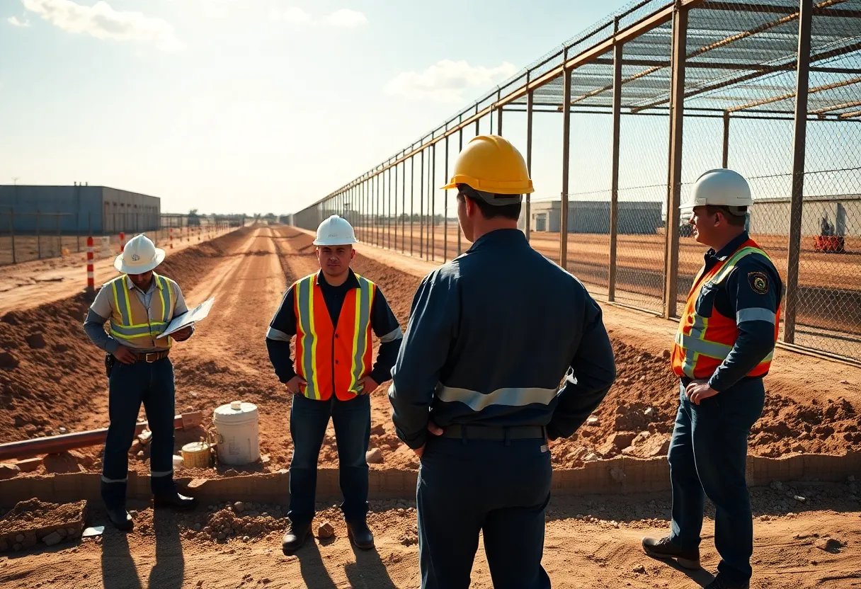 Construction of new migrant detention centers in Texas overseen by Navy engineers.