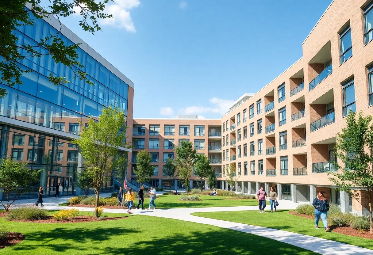Overview of new university campus expansion in Columbia, SC