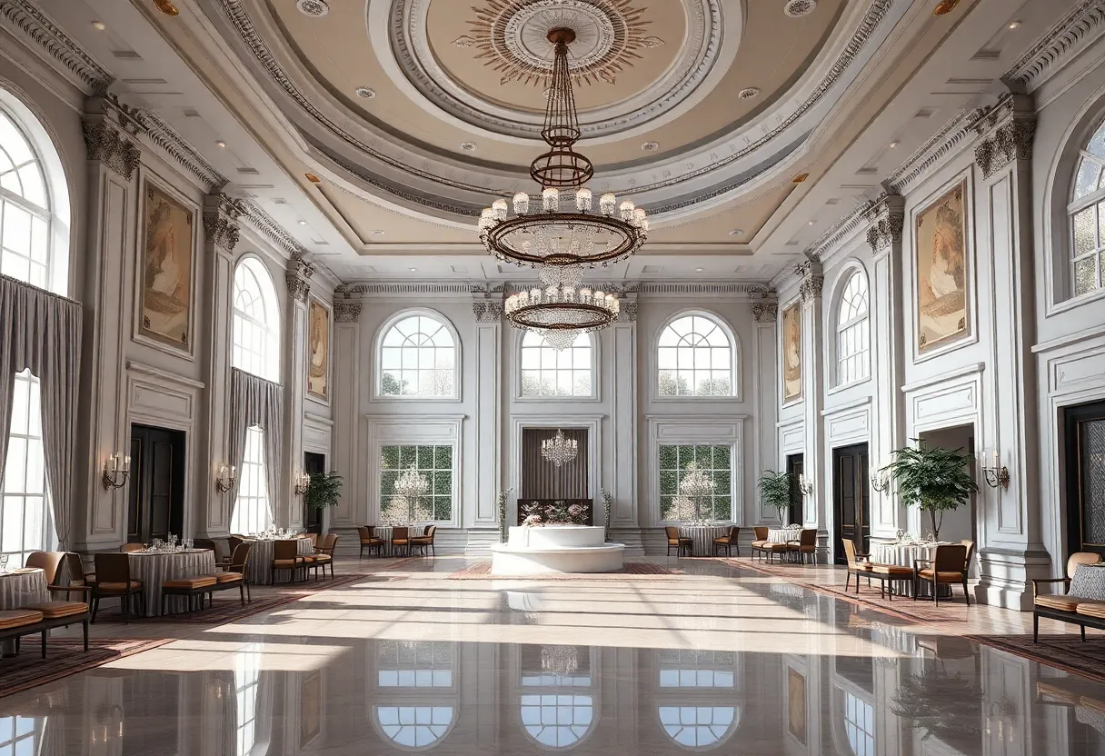 Architectural design of the new White House ballroom